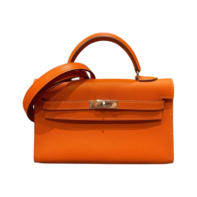エルメス HERMES タイニーケリー □O刻 フー/SV金具 エプソン レディース ショルダーバッグ