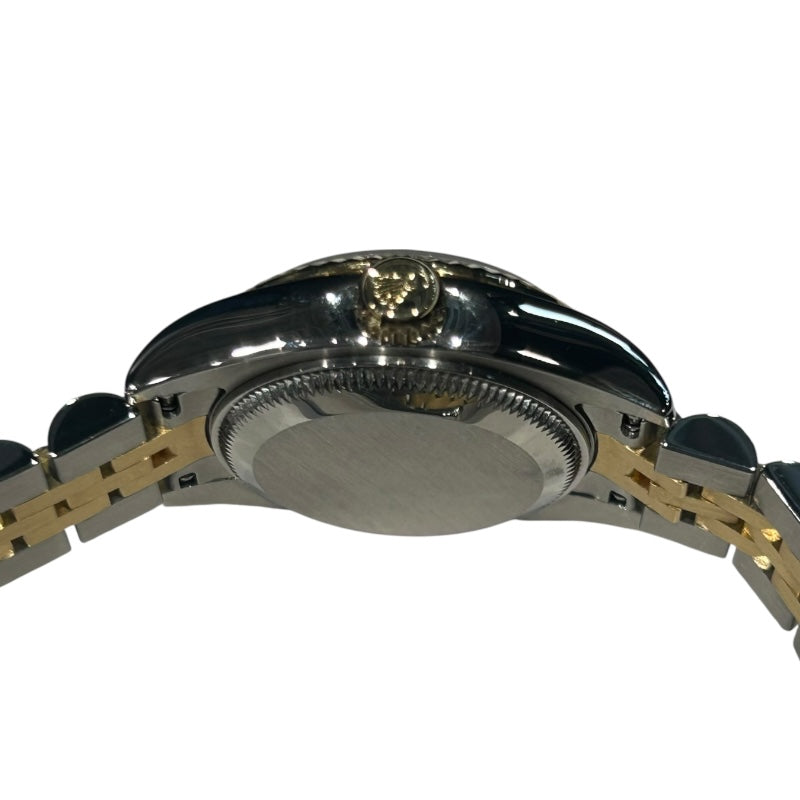 ロレックス ROLEX デイトジャスト26 ホリコン V番 179173G ブラック YG×SS レディース 腕時計