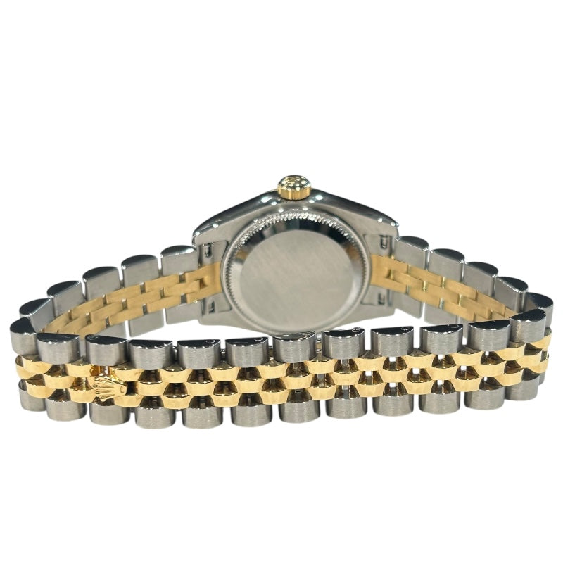 ロレックス ROLEX デイトジャスト26 ホリコン V番 179173G ブラック YG×SS レディース 腕時計