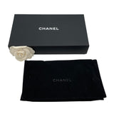 シャネル CHANEL ダイヤゴナルココマークラウンドファスナー財布 22番台 ブラック GD金具 レザー レディース 長財布