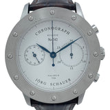 SCHAUER Edition10 クロノグラフ ホワイト SS メンズ 腕時計
