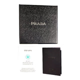 プラダ PRADA サフィアーノ レザーブレスレット ブラック レザー/メタル アクセサリー
