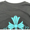 クロムハーツ CHROME HEARTS バックセメタリークロスプリント半袖Tシャツ 2212-304-0789 ブラック コットン メンズ 半袖Ｔシャツ