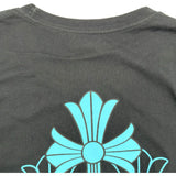 クロムハーツ CHROME HEARTS バックセメタリークロスプリント半袖Tシャツ 2212-304-0789 ブラック コットン メンズ 半袖Ｔシャツ