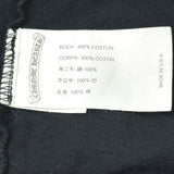 クロムハーツ CHROME HEARTS バックセメタリークロスプリント半袖Tシャツ 2212-304-0789 ブラック コットン メンズ 半袖Ｔシャツ