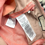 グッチ GUCCI ロゴワッペンスラックスパンツ 624955 ピンク レーヨン レディース その他ボトムス