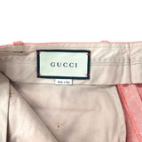 グッチ GUCCI ロゴワッペンスラックスパンツ 624955 ピンク レーヨン レディース その他ボトムス
