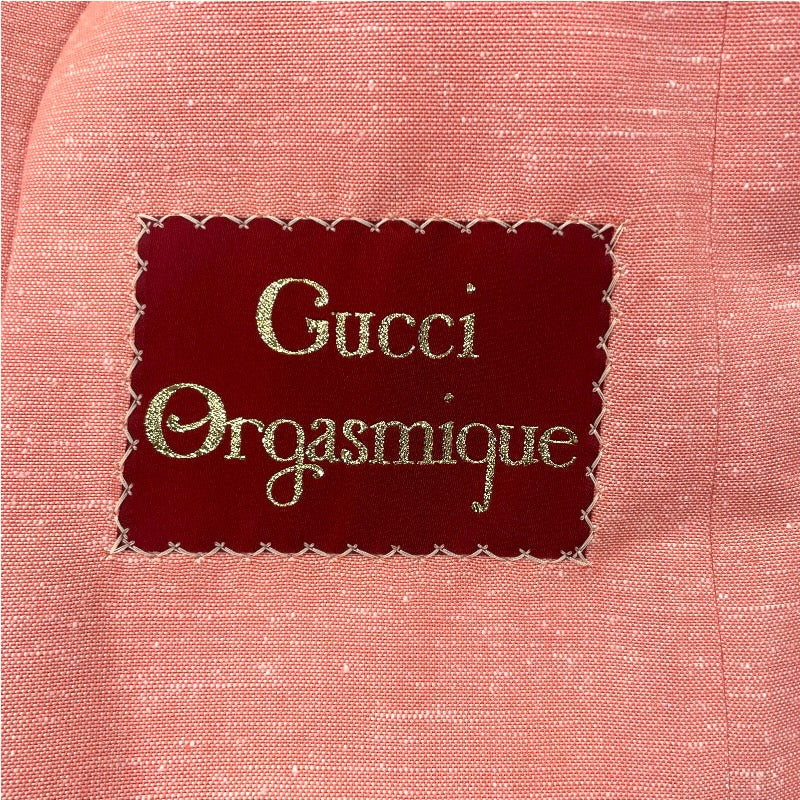 グッチ GUCCI ロゴワッペンスラックスパンツ 624955 ピンク レーヨン レディース その他ボトムス