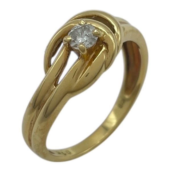 ダイヤリング イエローゴールド K18 ダイヤモンド ジュエリー