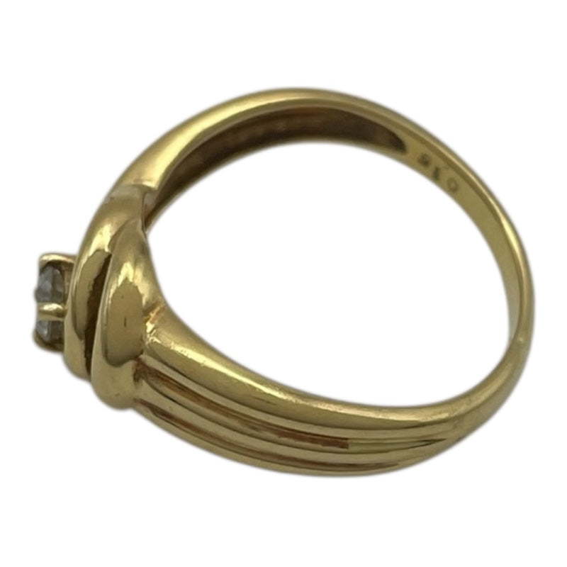 ダイヤリング イエローゴールド K18 ダイヤモンド ジュエリー