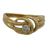 ダイヤリング イエローゴールド K18 ダイヤモンド ジュエリー