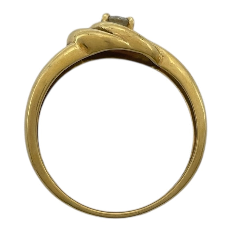 ダイヤリング イエローゴールド K18 ダイヤモンド ジュエリー