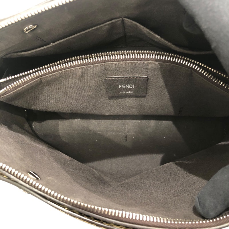 フェンディ FENDI バイザウェイミディアム 8BL124 カーキ カーフスキン　パイソン レディース ショルダーバッグ
