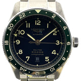 ロンジン LONGINES スピリットズールータイム L3.812.4.63.6 ブラック SS 自動巻き メンズ 腕時計