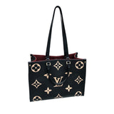 ルイ・ヴィトン LOUIS VUITTON オンザゴーMM M45495 ブラック バイカラー モノグラム･アンプラント レディース トートバッグ