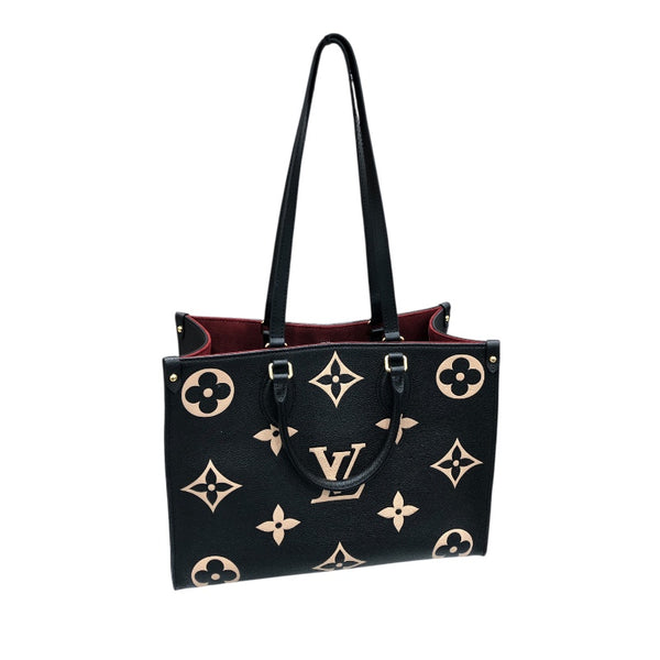 ルイ・ヴィトン LOUIS VUITTON オンザゴーMM M45495 ブラック バイカラー モノグラム･アンプラント レディース トートバッグ