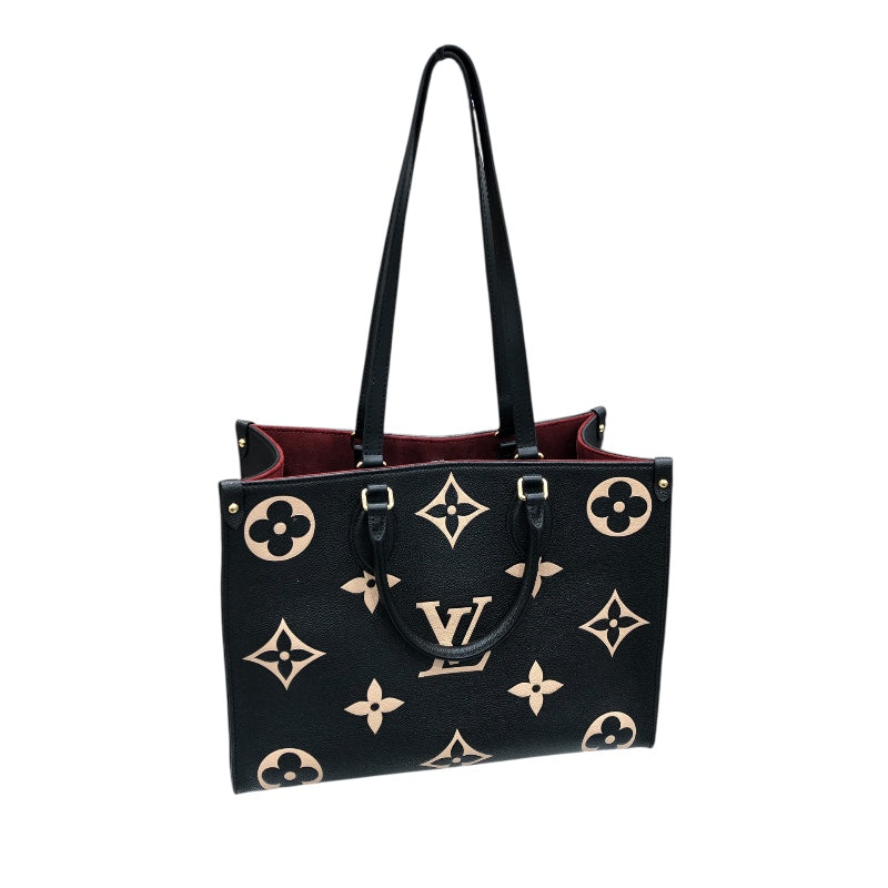 ルイ・ヴィトン LOUIS VUITTON オンザゴーMM M45495 ブラック バイカラー モノグラム･アンプラント レディース トートバッグ