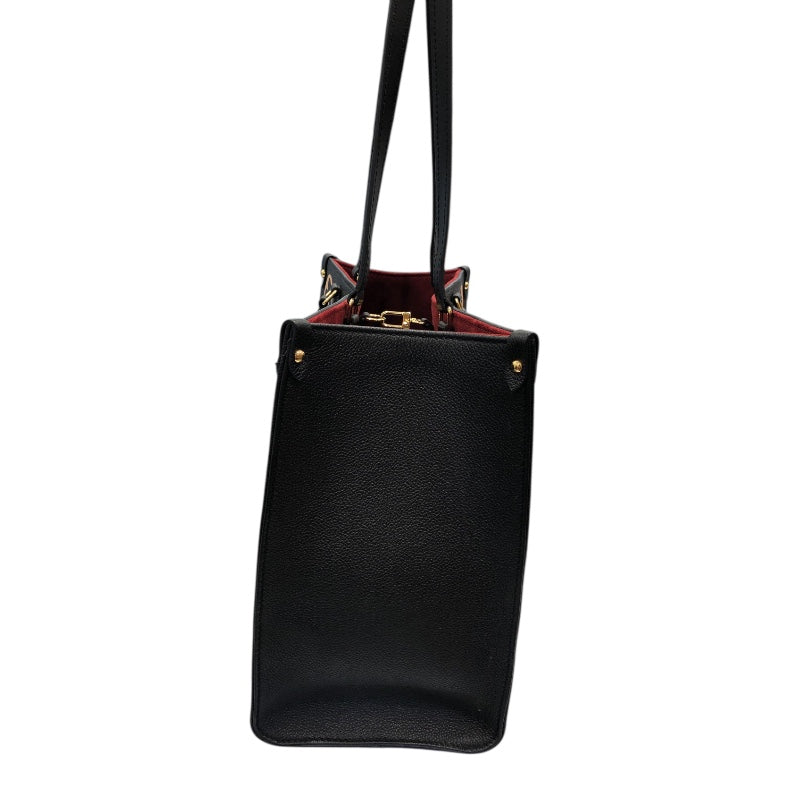 ルイ・ヴィトン LOUIS VUITTON オンザゴーMM M45495 ブラック バイカラー モノグラム･アンプラント レディース トートバッグ