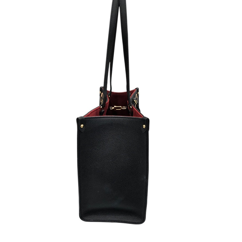 ルイ・ヴィトン LOUIS VUITTON オンザゴーMM M45495 ブラック バイカラー モノグラム･アンプラント レディース トートバッグ