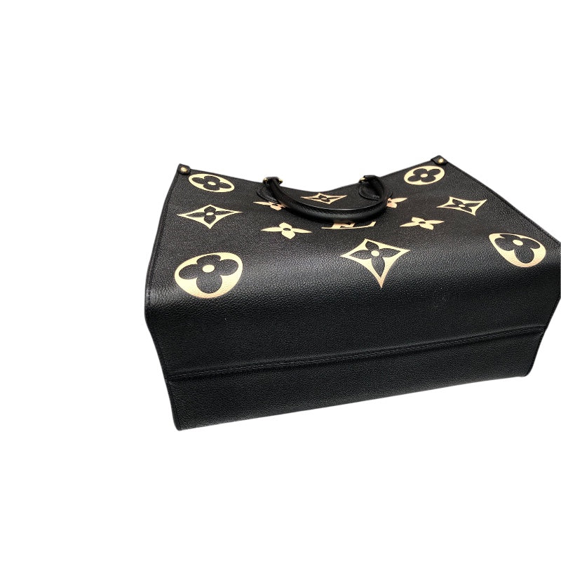 ルイ・ヴィトン LOUIS VUITTON オンザゴーMM M45495 ブラック バイカラー モノグラム･アンプラント レディース トートバッグ