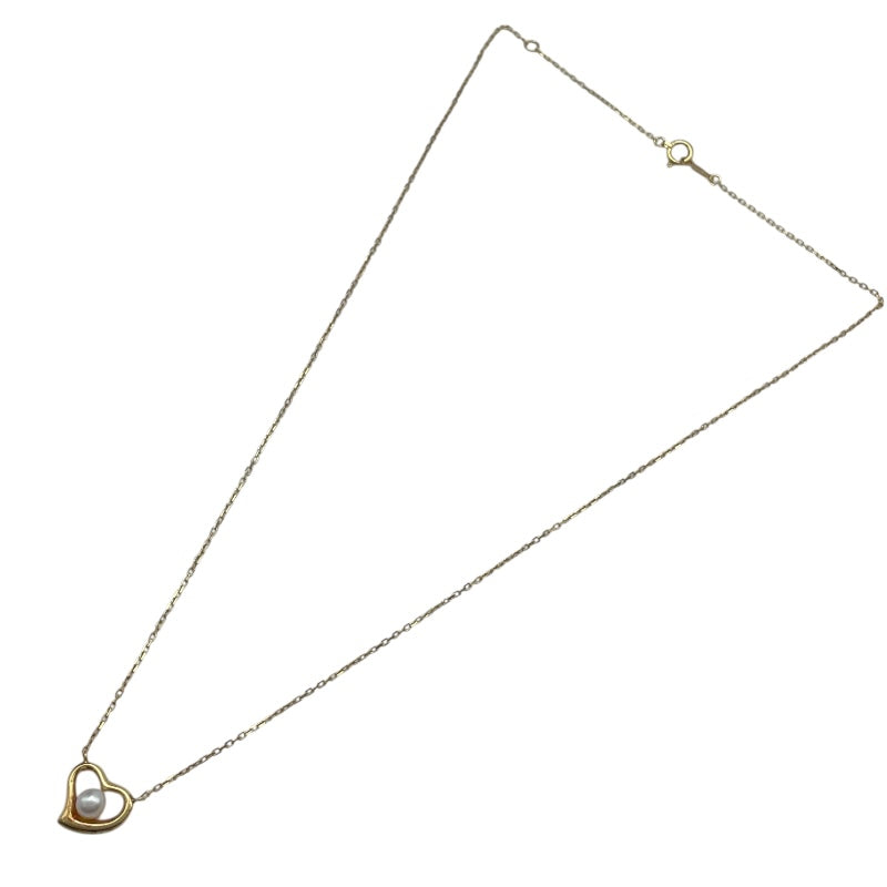 K18 ハートモチーフ パールネックレス ゴールド K18 ジュエリー