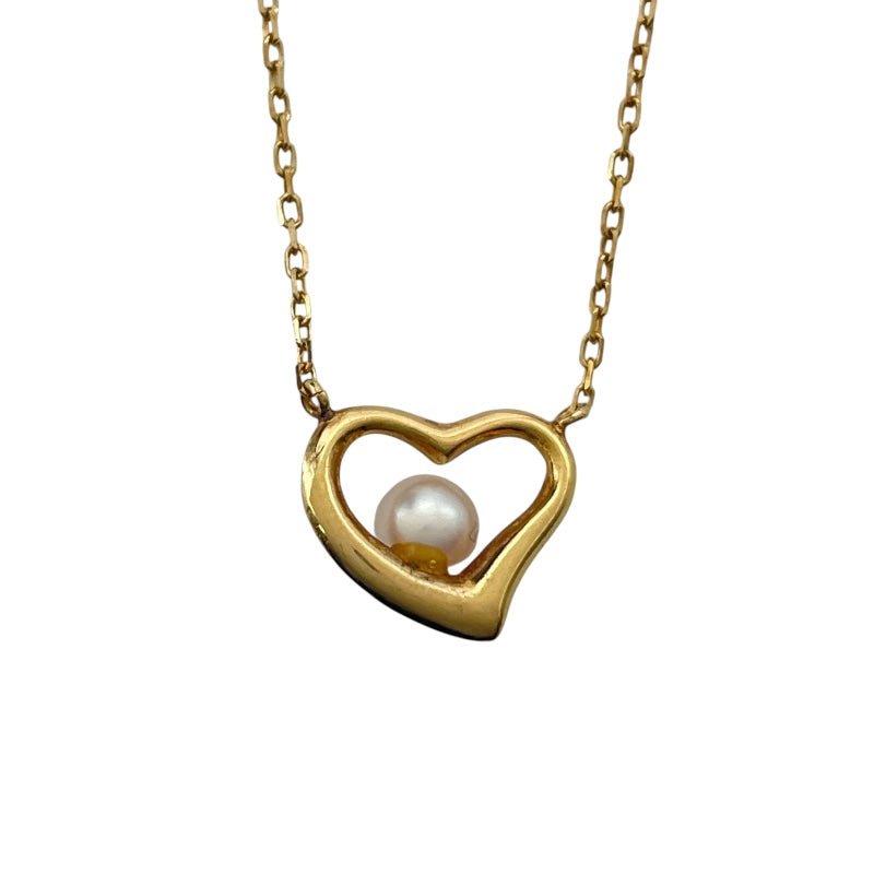 K18 ハートモチーフ パールネックレス ゴールド K18 ジュエリー