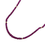 K18 ルビー 連ネックレス ゴールド K18 ジュエリー