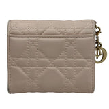 クリスチャン・ディオール Christian Dior ロータスウォレット S0181ONMJ_M973 ピンク/ゴールド金具 ラム レディース 二つ折り財布