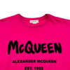 アレキサンダーマックイーン Alexander McQUEEN フロントロゴ半袖Tシャツ 659729 ピンク コットン レディース 半袖Ｔシャツ