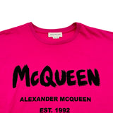 アレキサンダーマックイーン Alexander McQUEEN フロントロゴ半袖Tシャツ 659729 ピンク コットン レディース 半袖Ｔシャツ