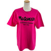 アレキサンダーマックイーン Alexander McQUEEN フロントロゴ半袖Tシャツ 659729 ピンク コットン レディース 半袖Ｔシャツ