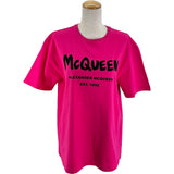 アレキサンダーマックイーン Alexander McQUEEN フロントロゴ半袖Tシャツ 659729 ピンク コットン レディース 半袖Ｔシャツ