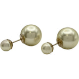 クリスチャン・ディオール Christian Dior パールピアス ホワイト フェイクパール/メタル アクセサリー