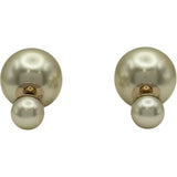 クリスチャン・ディオール Christian Dior パールピアス ホワイト フェイクパール/メタル アクセサリー