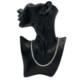 喜平12面トリプルネックレス ホワイトゴールド K18WG ジュエリー