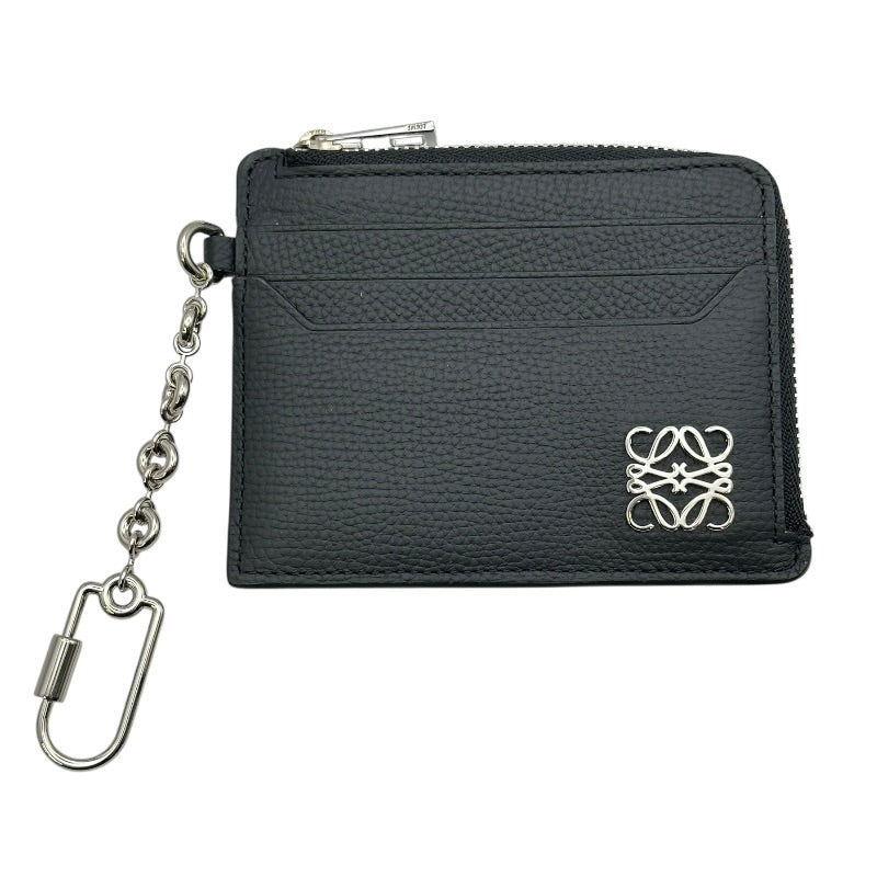 LOEWE / ロエベ | アナグラム レザー カードホルダー ケース / ユニセックス | ブラック | メンズ ロエベ LOEWE アナグラムスクエアコインカードホルダー C821SQLX03