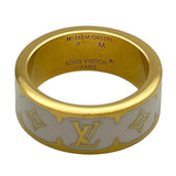 ルイ・ヴィトン LOUIS VUITTON リング・ナノグラム エナメルM ゴールド モノグラム・パターン アクセサリー