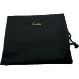 カルティエ Cartier タンクベルト ブラック/ブラウン シルバー金具 カーフ メンズ ベルト