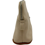 エルメス HERMES ボリードポーチ15 アイボリー系 シルバー金具 トワル レディース ポーチ