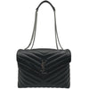 サンローラン SAINT LAURENT ルル ミディアム 574946 ブラック シルバー金具 カーフ レディース ショルダーバッグ