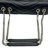 サンローラン SAINT LAURENT ルル ミディアム 574946 ブラック シルバー金具 カーフ レディース ショルダーバッグ