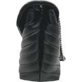 サンローラン SAINT LAURENT ルル ミディアム 574946 ブラック シルバー金具 カーフ レディース ショルダーバッグ