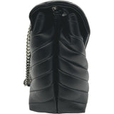 サンローラン SAINT LAURENT ルル ミディアム 574946 ブラック シルバー金具 カーフ レディース ショルダーバッグ