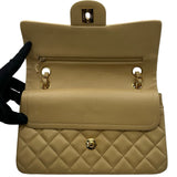 シャネル CHANEL マトラッセ23 A01113 5番台 ベージュ ゴールド金具 ラム レディース ショルダーバッグ