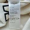 セリーヌ CELINE ロゴ刺繡カシミヤ混ウールニットセーター 2A11V402P クリーム ウール レディース セーター