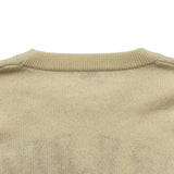 セリーヌ CELINE ロゴ刺繡カシミヤ混ウールニットセーター 2A11V402P クリーム ウール レディース セーター
