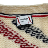 モンクレールガムブルー MONCLER GAMME BLEU MAGLIONE TRICOAT カーディガン アイボリー ウール メンズ カーディガン