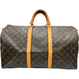 ルイ・ヴィトン LOUIS VUITTON キーポル・バンドリエール50 M41416 ブラウン モノグラムキャンバス ユニセックス ボストンバッグ