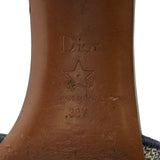 クリスチャン・ディオール Christian Dior Dway ヒールスライドサンダル KCQ915ERC ネイビー コットン レディース サンダル