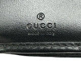 グッチ GUCCI ホースビットコンパクトウォレット 644462 ブラック ゴールド金具 レザー レディース 三つ折り財布